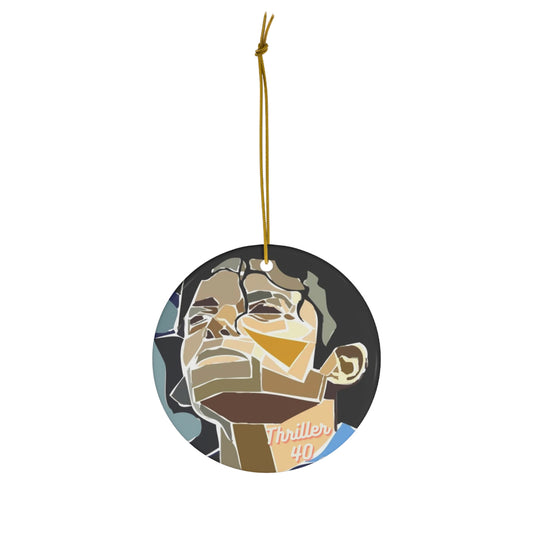 Michael Jackson Thriller 40 Ceramic Ornament, 4 Shapes