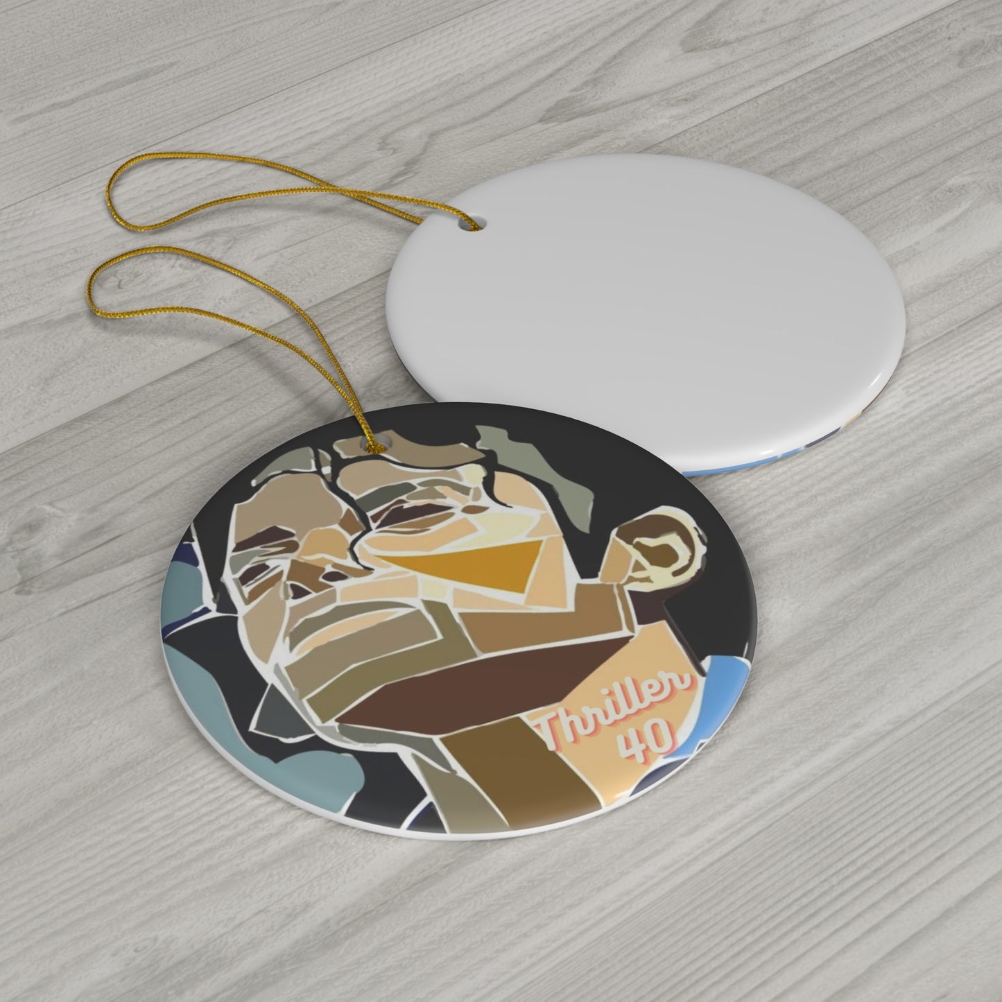 Michael Jackson Thriller 40 Ceramic Ornament, 4 Shapes