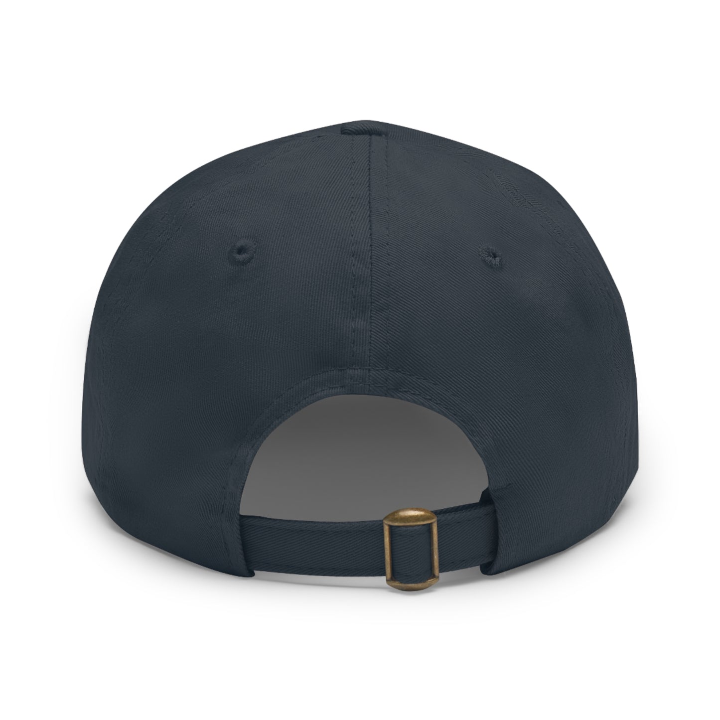 Loc’d- Dad Hat with Leather Patch (Rectangle)