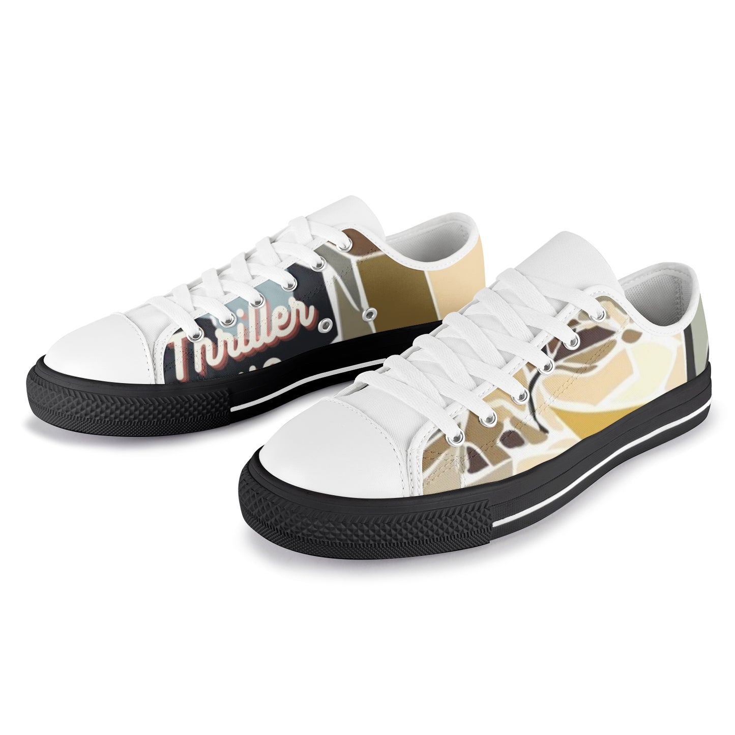 Kj thriller  Canvas Men's Shoes (Model 018)