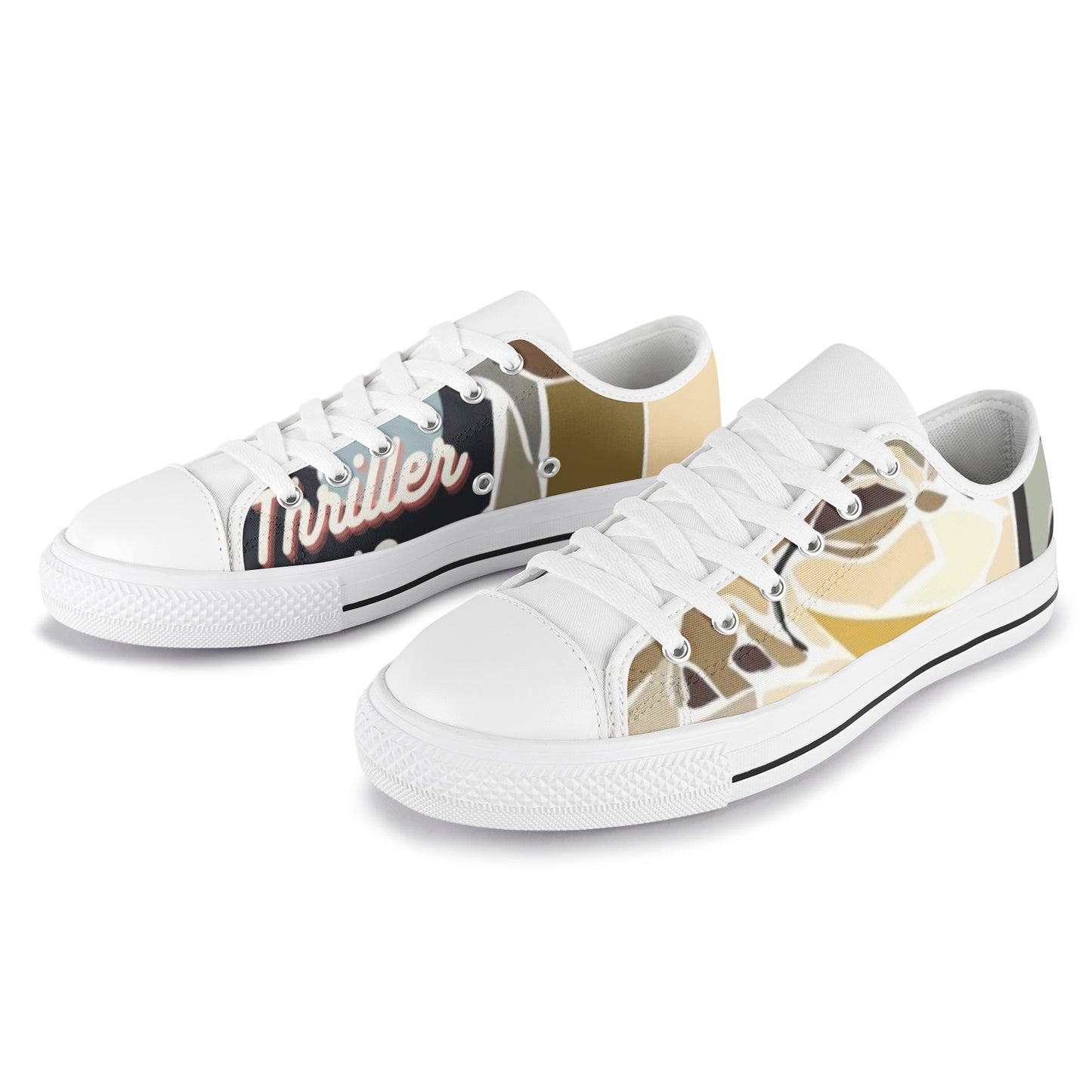 Kj thriller  Canvas Men's Shoes (Model 018)