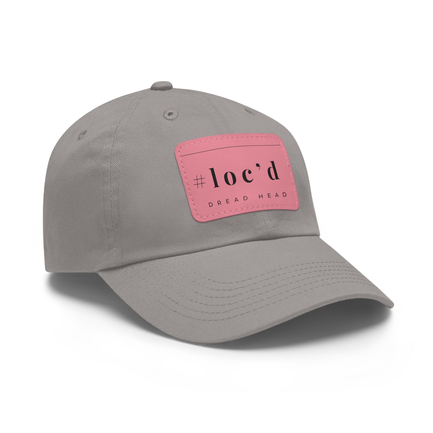 Loc’d- Dad Hat with Leather Patch (Rectangle)