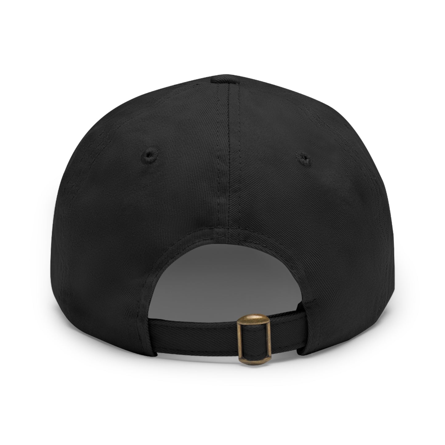 Loc’d- Dad Hat with Leather Patch (Rectangle)